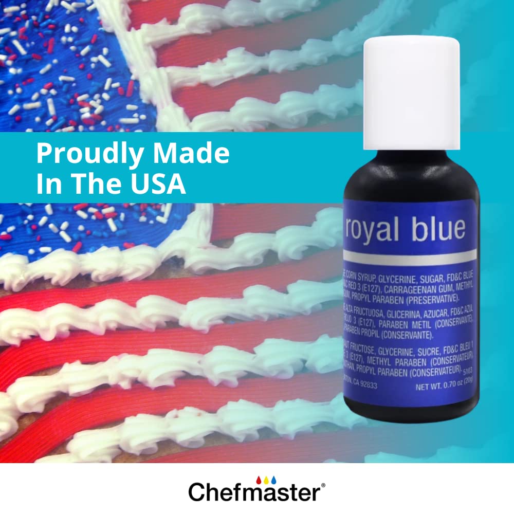 Chefmaster - Liqua-Gel Food Coloring - Fade Resistant Food Coloring - 12 Pack - Vibrant, Eye-Catching Colors, Easy-To-Blend Formula, Fade-Resistant