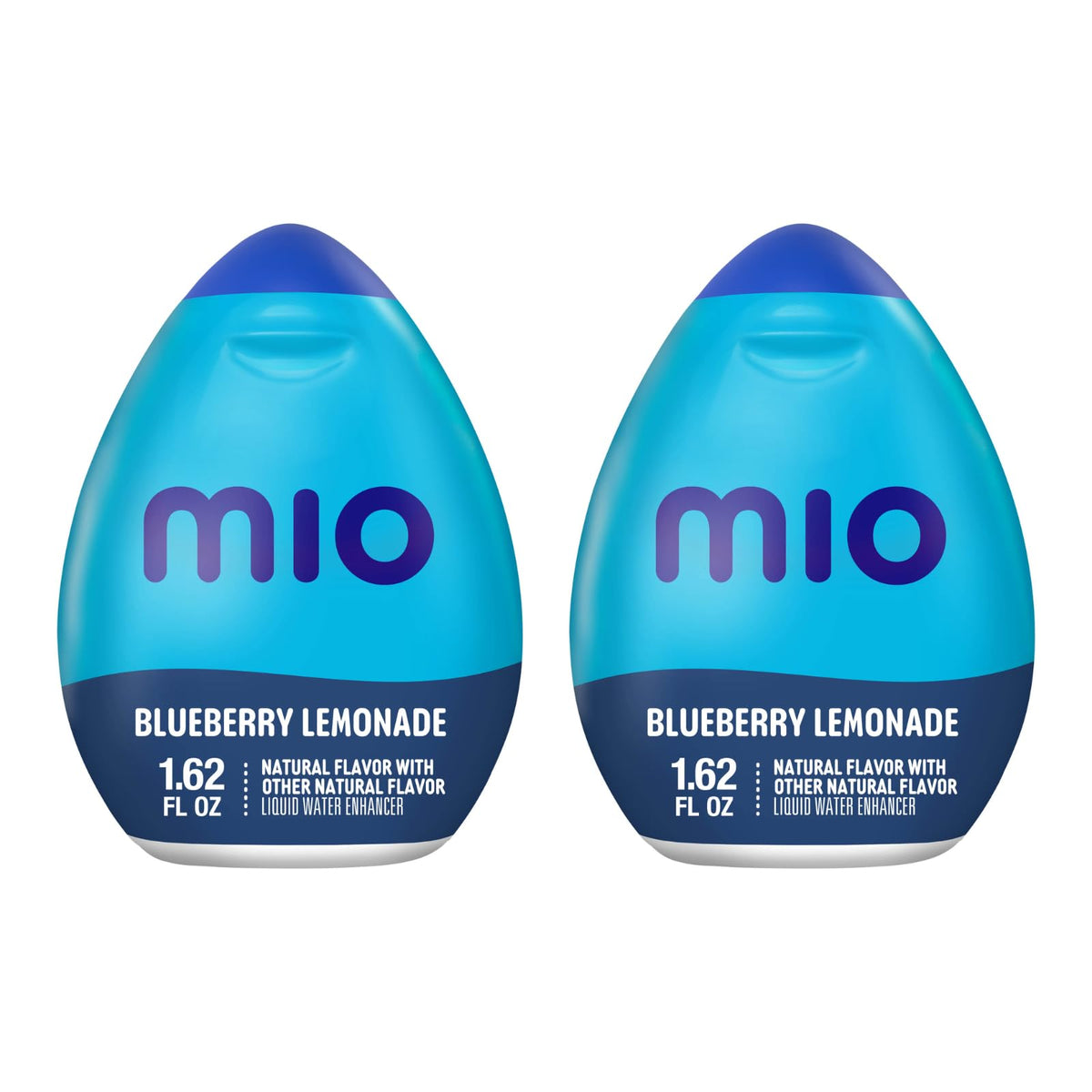 Mio Liquid Water Enhancer - Makes 24 Servings + Vitamins, 1.62 Oz Each, (Blueberry Lemonade, Pack Of 2)