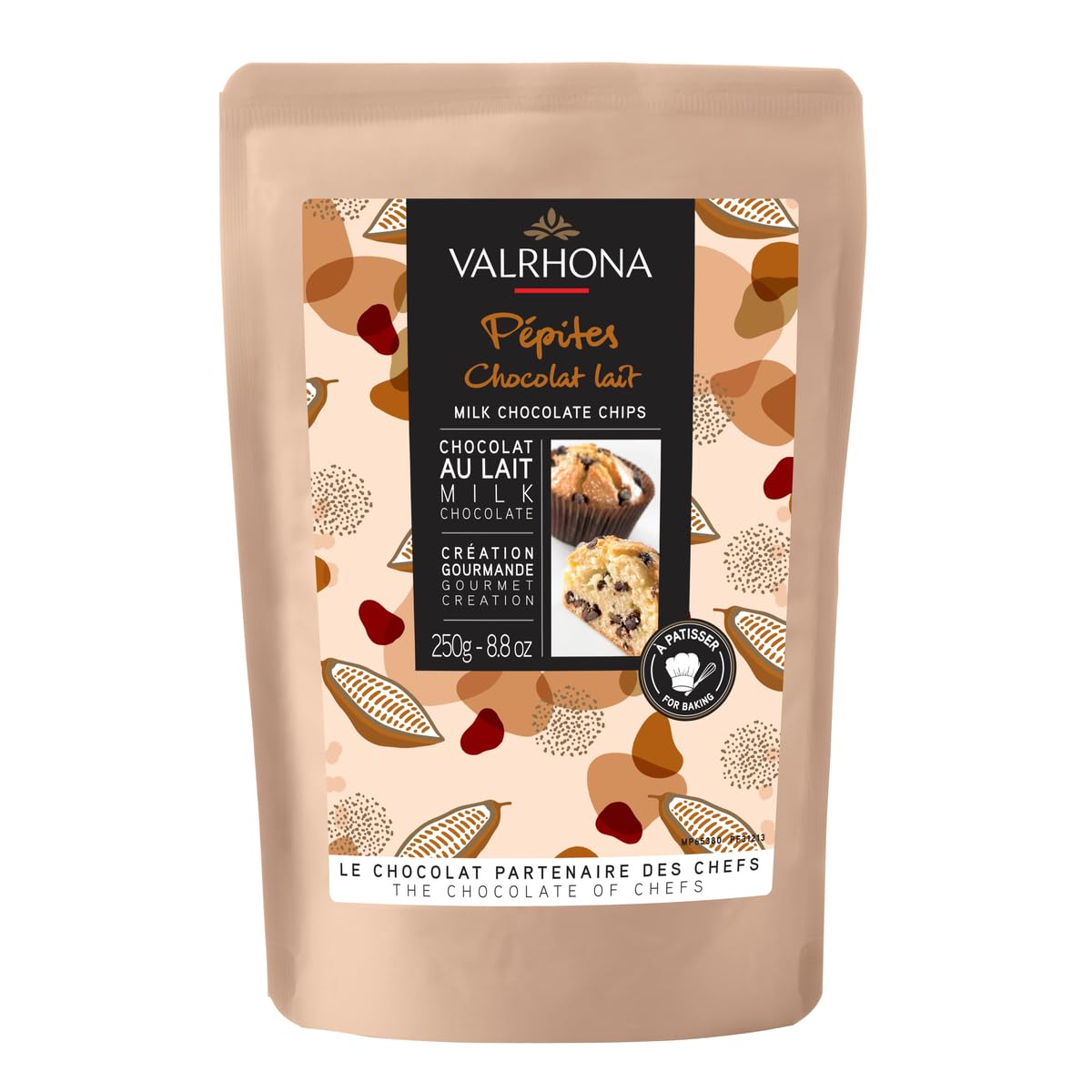 Valrhona Finest Milk Chocolate Chips For Baking - 32% Cocoa  A Perfect Fusion Of Top-Grade Cocoa And Milk Flavor  These Gourmet Chocolate Chips Are Ideal For Cookies  Muffins  Brioches  And Pastries
