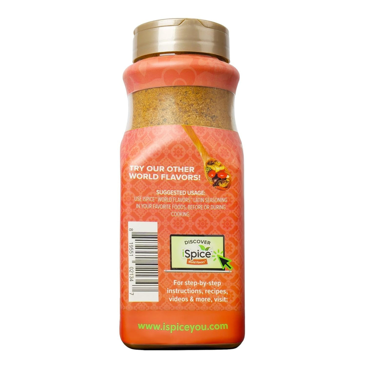 Ispice Blend | Latin Seasoning | 21.91 Oz | Mixed Spice & Seasoning | Bulk Size | Halal | Kosher (Latin)