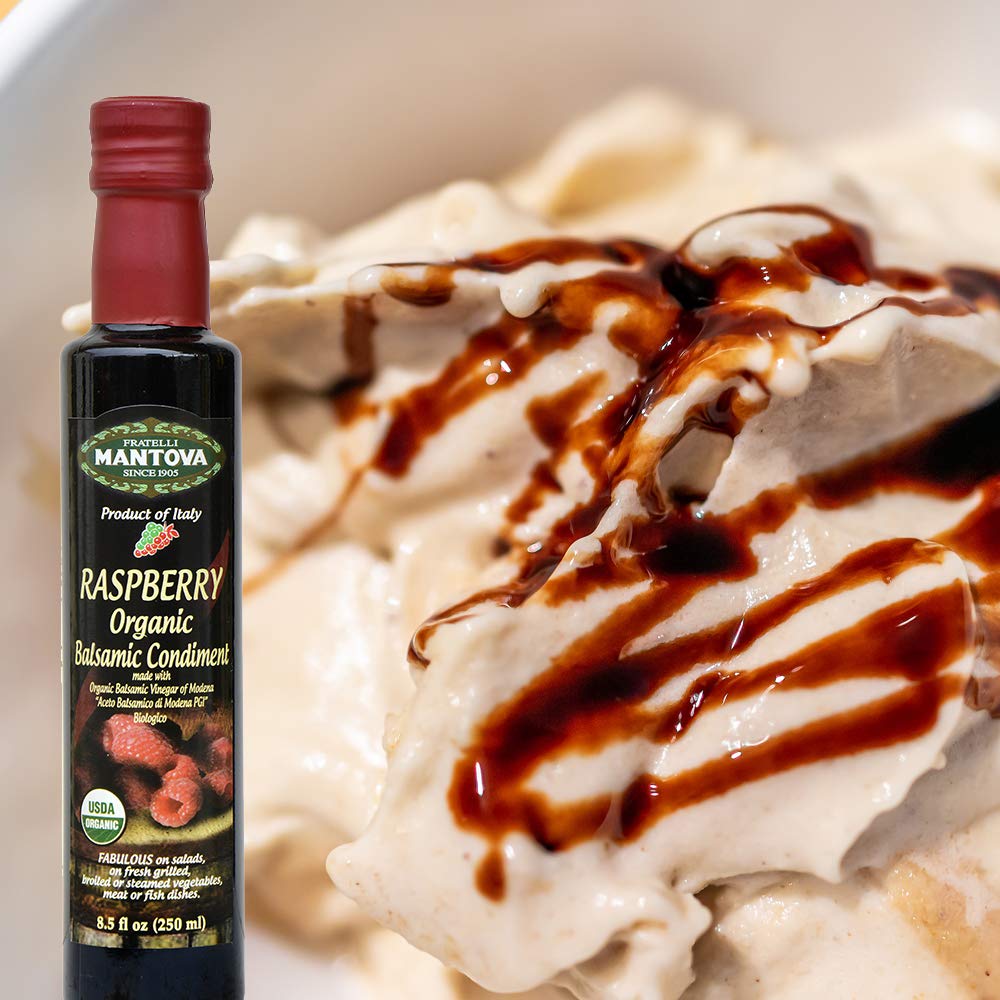 Mantova Fratelli Raspberry Organic Balsamic Vinegar, 8.5 Fl Oz