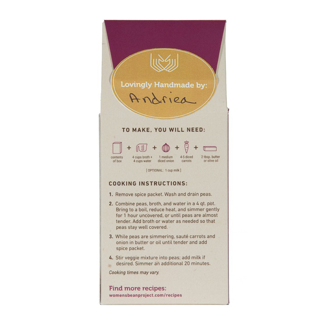 Women'S Bean Project Spicy Split Pea Soup, 13.2 Oz