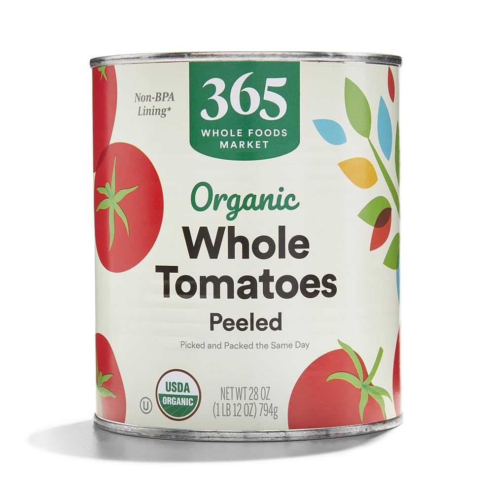 365 By Whole Foods Market, Tomatoes Whole Peeled Organic, 28 Ounce