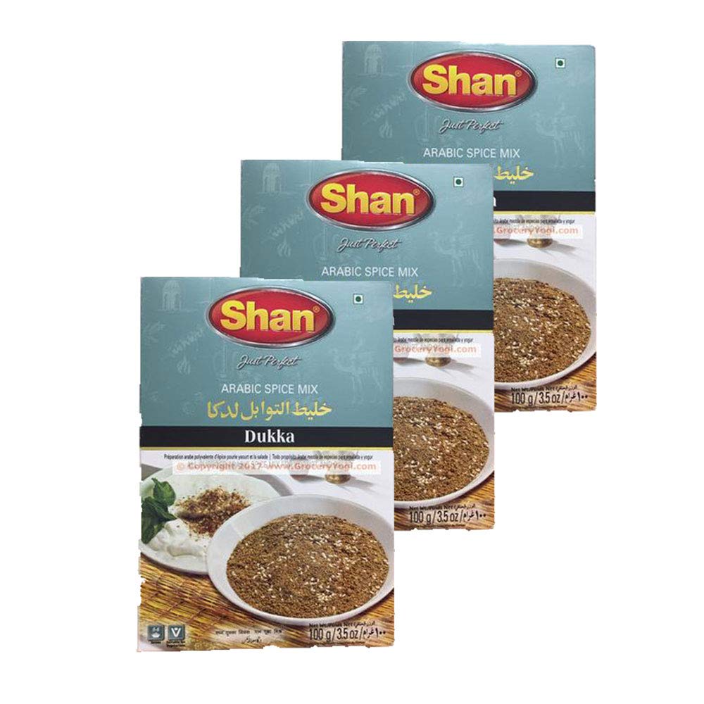 Shan Dukka Arabic Seasoning Mix 3.52 oz (100g) - All Purpose Arabic Spice Mixes for Yogurt and Salad - Suitable for Vegetarians 