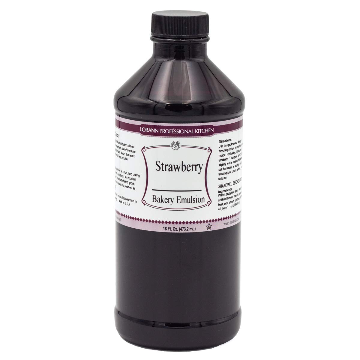 Lorann Strawberry Bakery Emulsion, 16 Ounce Bottle