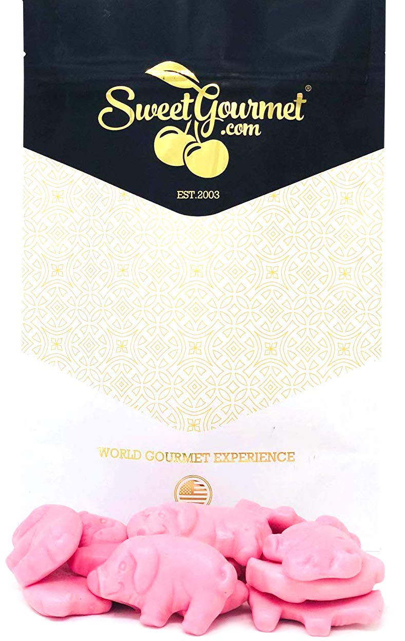 SweetGourmet Gummy Pink Raspberry Pigs Soft Candy | 1 Pound