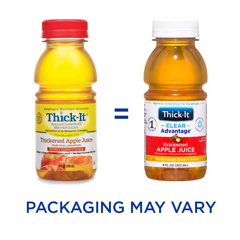 Thick-It Clear Advantage Thickened Apple Juice - Moderately Thick/Honey, 8 Oz Bottle (457)