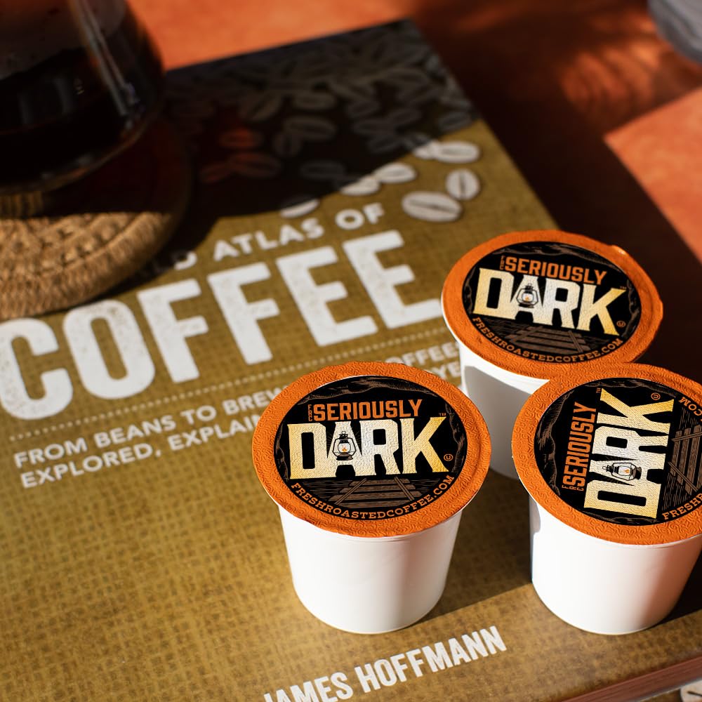 Fresh Roasted Coffee Dark Roast Artisan Blend, 24 Pods for K Cup malt-inspired
