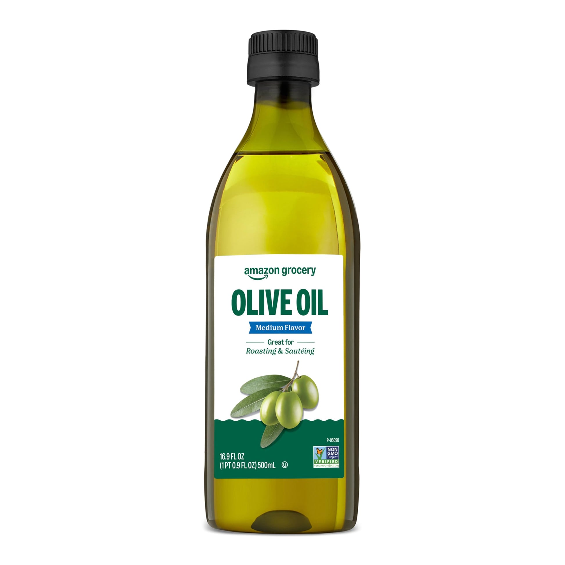Amazon Grocery Olive Oil Medium Flavor 16.9 Fl Oz (Pack of 1)