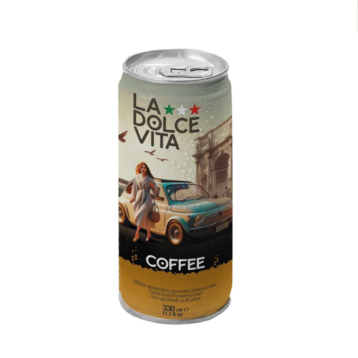 La Dolce Vita Italian Soda (Pack Of 4, Coffee)