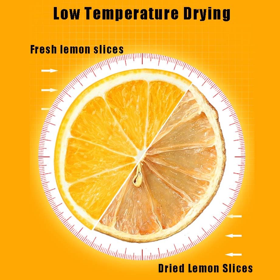 Dried Lemon Slices 2.5Oz/70G,Natural Dehydrated Lemon Slices For Cocktails Garnish/Potpourri/Cake Decoration/Crafts,Dried Citrus