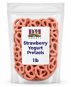 Strawberry Yogurt Covered Pretzels - 1 lb Resealable Bag | Sweet & Crunchy Snack | Fresh Gourmet Pretzel Treats | Perfect for Gi