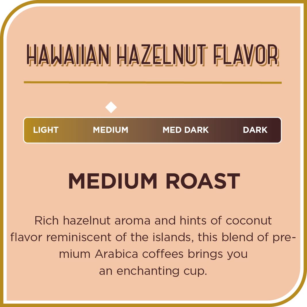 Don Francisco'S Premium Hawaiian Hazelnut Medium Roast Ground Coffee - 100% Arabica Beans, Perfect For Drip, Pour Over, And Fren