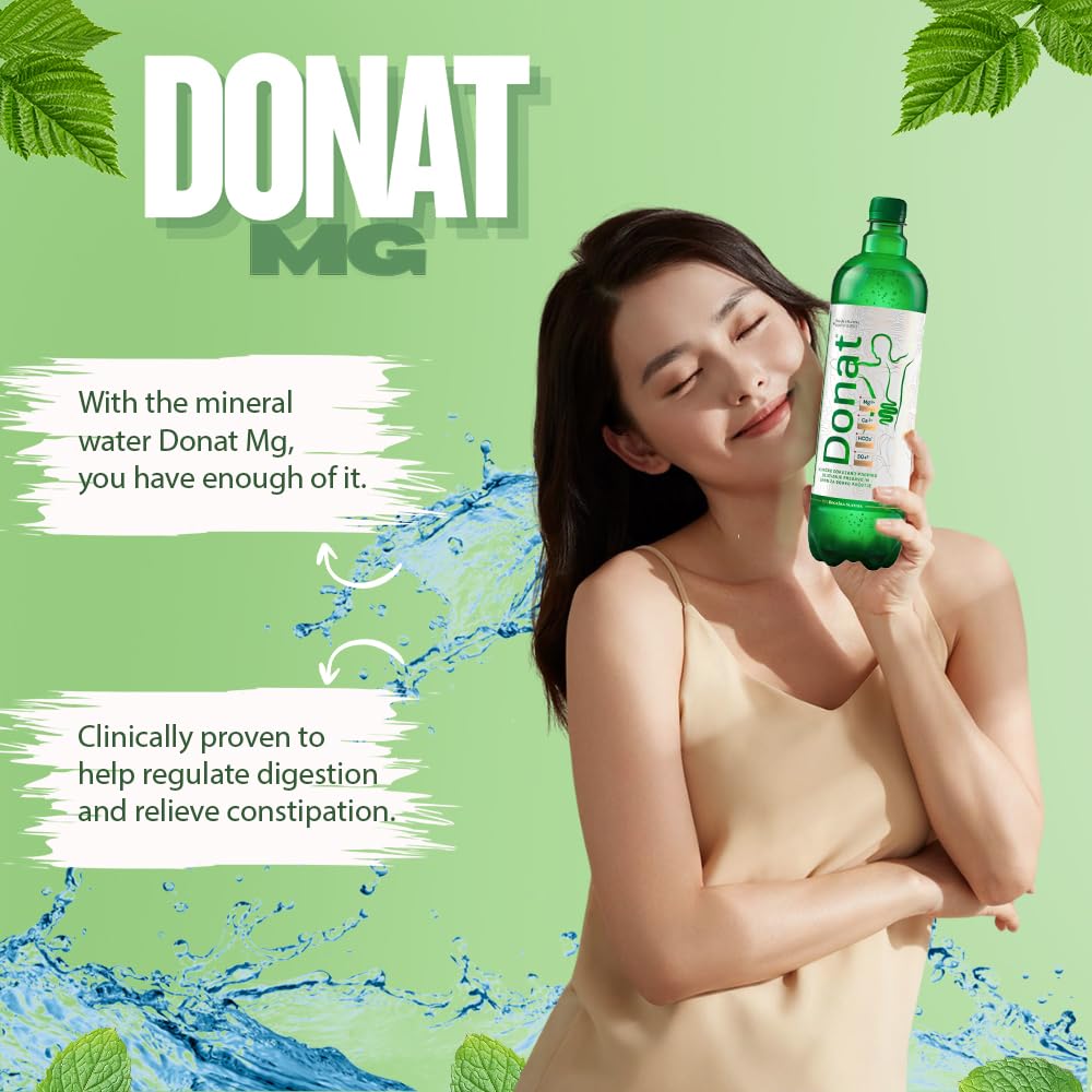 SORINA Rogaska Donat Mg Mineralwasser, 1L Bottle, Pack of 6
