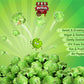 Gourmet Green Apple Flavored Popcorn by Its Delish, 16 Oz Jumbo Container | Bulk Air Popped Pop Corn Snack - Fruity Green Theme