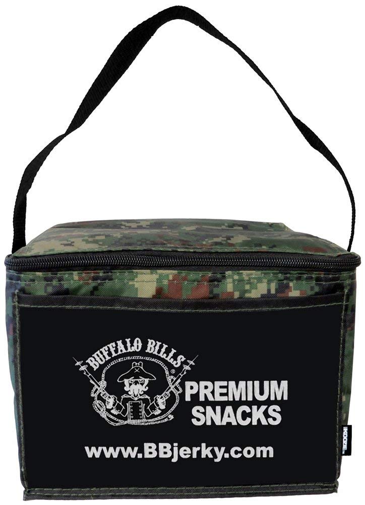 Buffalo Bills Beef Jerky Sampler 12-Pack 1.5oz Assorted Camo Gift Cooler