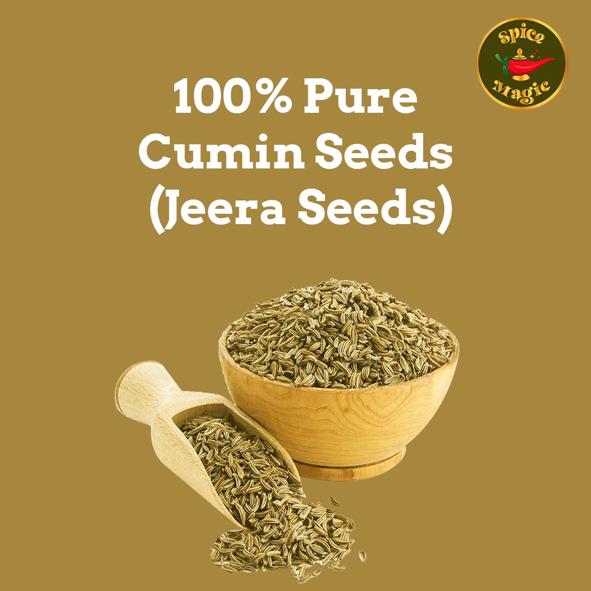 Spice Magic Cumin Seeds I 7 Oz (200 G) I Jeera Whole Cumin Seeds I 100% Fresh & Aromatic I Non-Gmo I Enhanced Quality For Cooking And Seasoning I Indian Spices