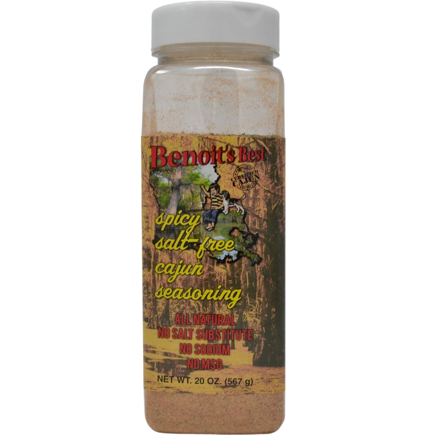 Benoits Best Spicy Salt-Free Cajun Seasoning (20 Oz)