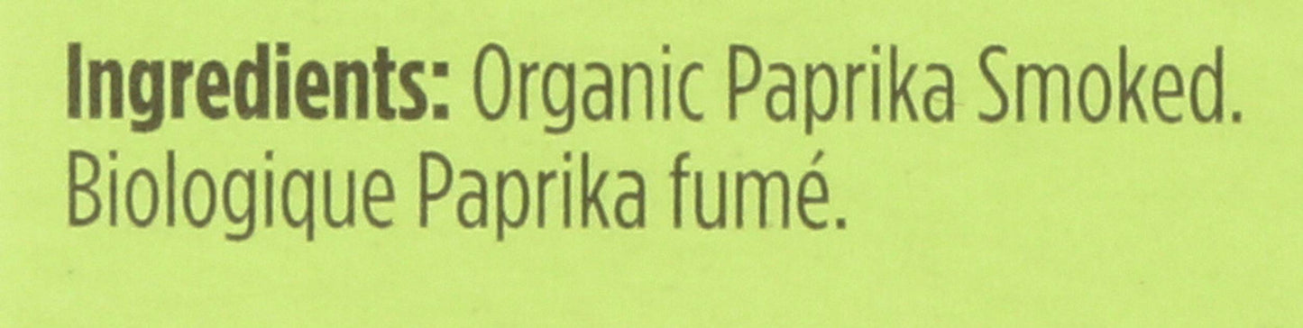 SPICELY Organic Smoked Paprika Powder - Certified Gluten Free, 0.45 Ounce ecoBox
