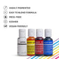Chefmaster Liqua-Gel Food Coloring 4-Bottle Set, 0.7 oz Each, Vibrant Red, Blue, Yellow, White, Professional-Grade, Made in USA