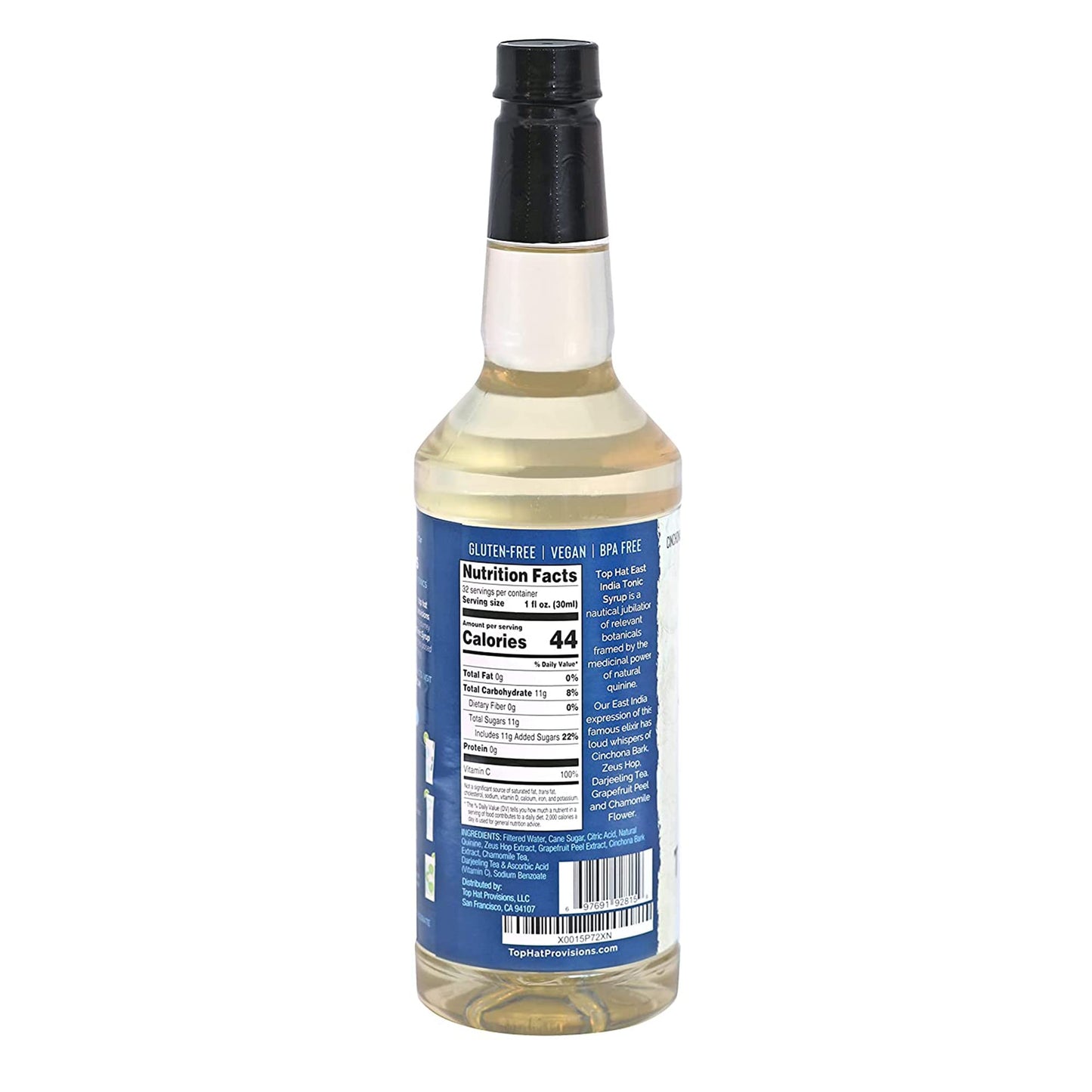 Top Hat Provisions Concentrated Quinine Tonic Syrup - 32 Fl Oz - East India Tonic
