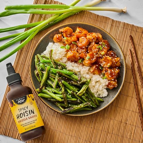 Simply Asia Drizzle Sauce, Spicy Hoisin, Savory, Spicy & Sweet Condiment Sauce For Drizzling On Noodles, Rice Bowls, Stir-Fry, S