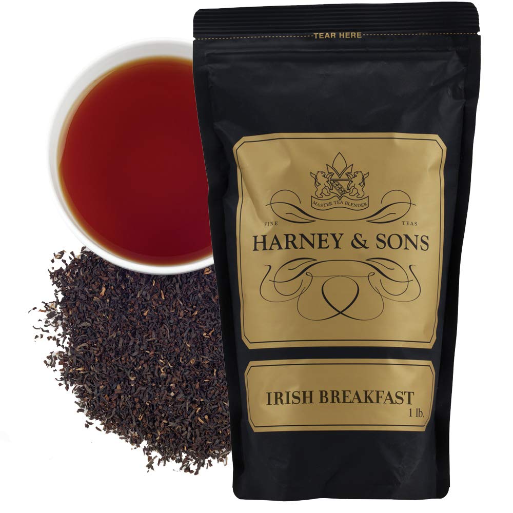 Harney & Sons Irish Breakfast Tea, 16Oz Loose Leaf Black Tea, 100% Assam
