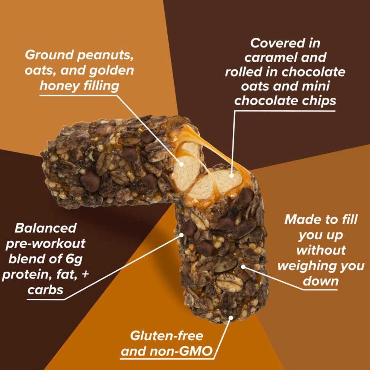 Honey Stinger Oat And Honey Bar - 12-Pack Chocolate Chocolate Chip, One Size