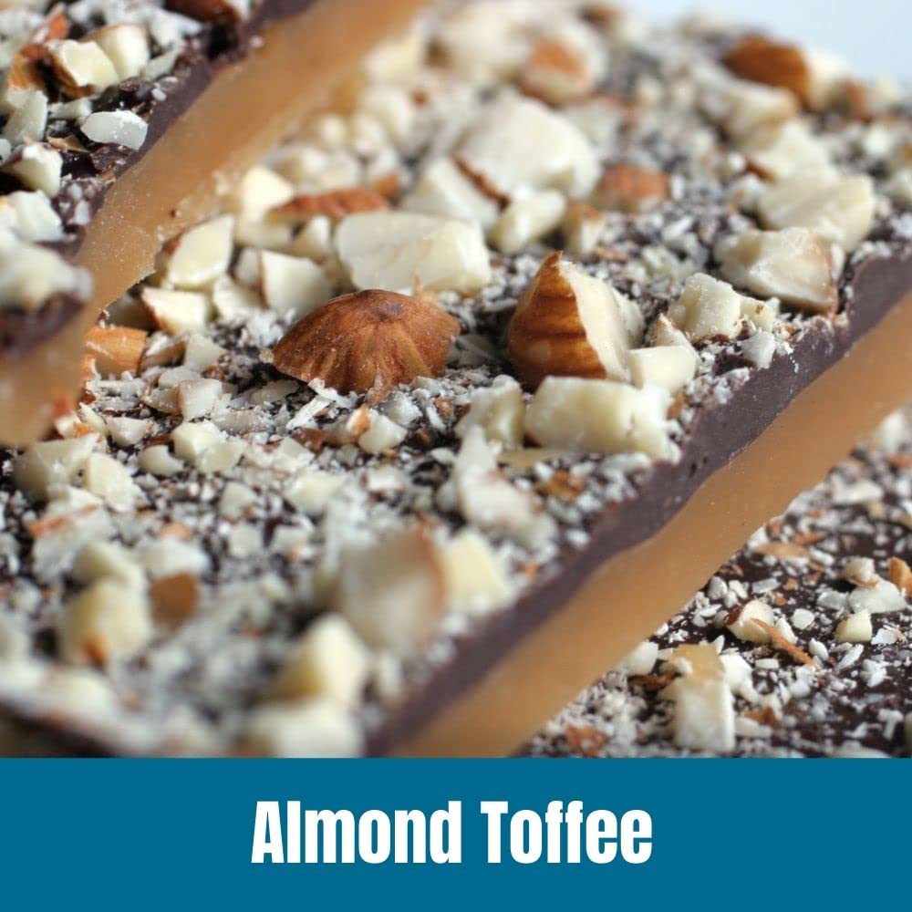 Door County Coffee Almond Toffee Flavored Ground | 10 Count Single Serve Cups | Medium Roast | 100% Specialty Arabica | Gourmet
