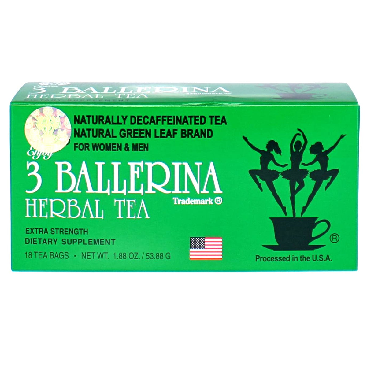 3 Ballerina Herbal Tea Extra Strength 18 Count (Pack Of 4)