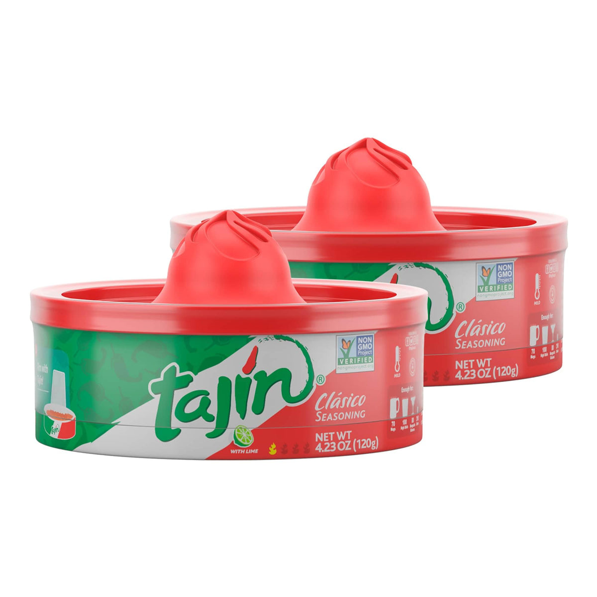 Tajin Cl  sico Chile Lime Seasoning Rimmer 4.23 oz (Pack of 2)
