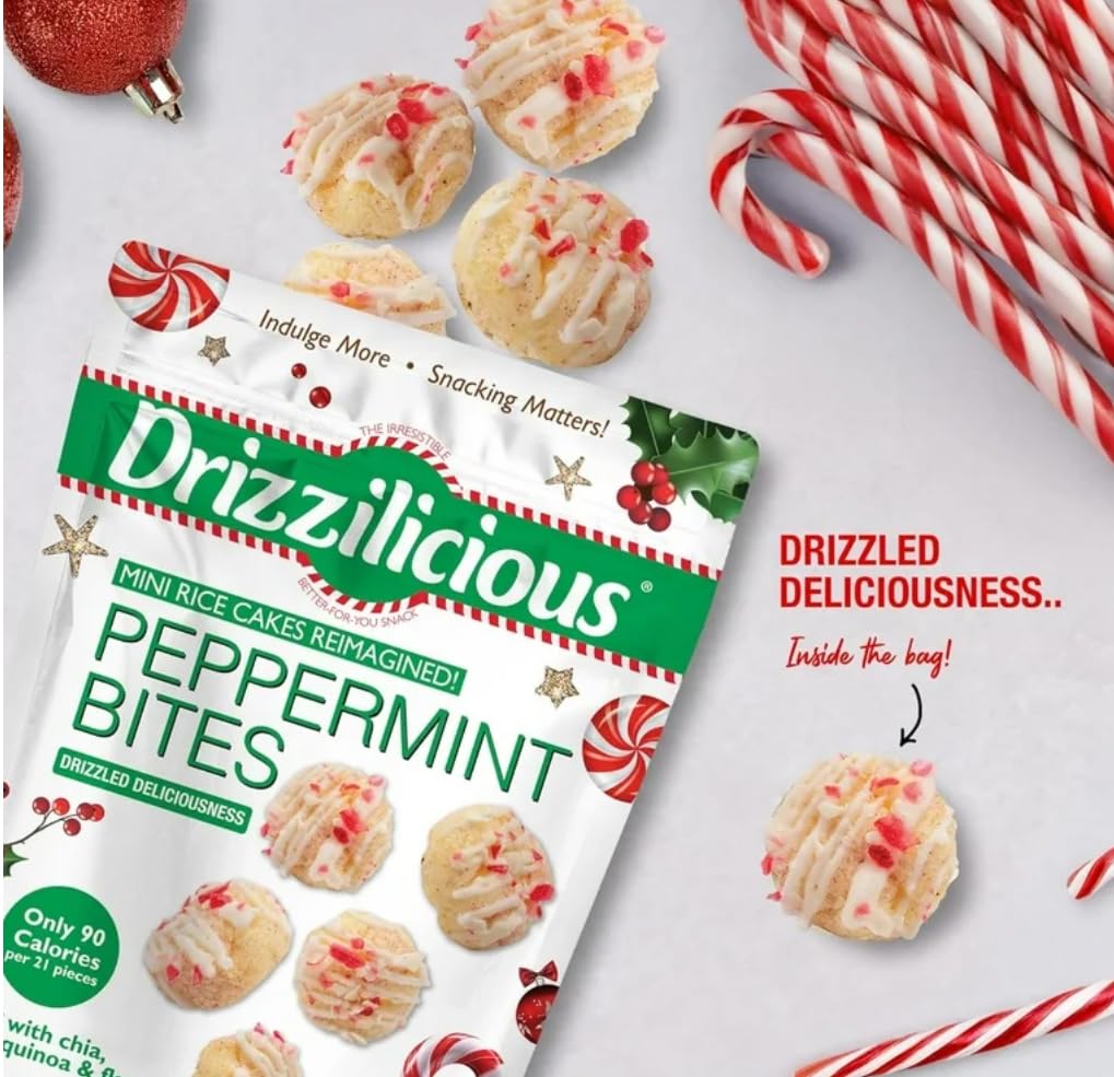 Drizzilicious Peppermint Bites Mini Rice Cakes