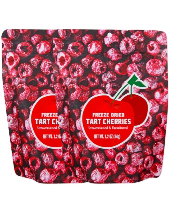 Freeze Dried Tart Cherries 2 Pack (2 Pack Cherries)