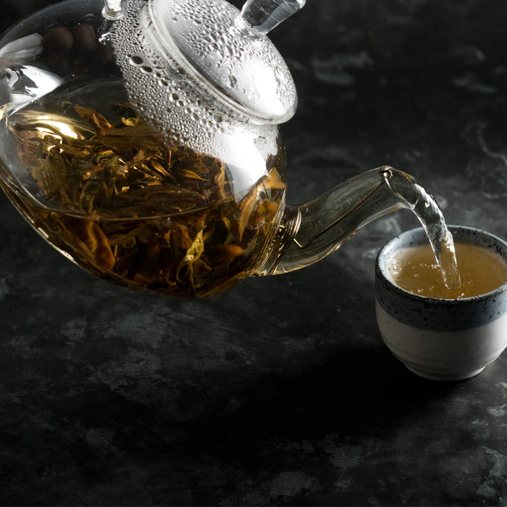 Harney & Sons Dragon Pearl oz Loose Leaf Green and White Tea, Jasmine, 16 Ounce