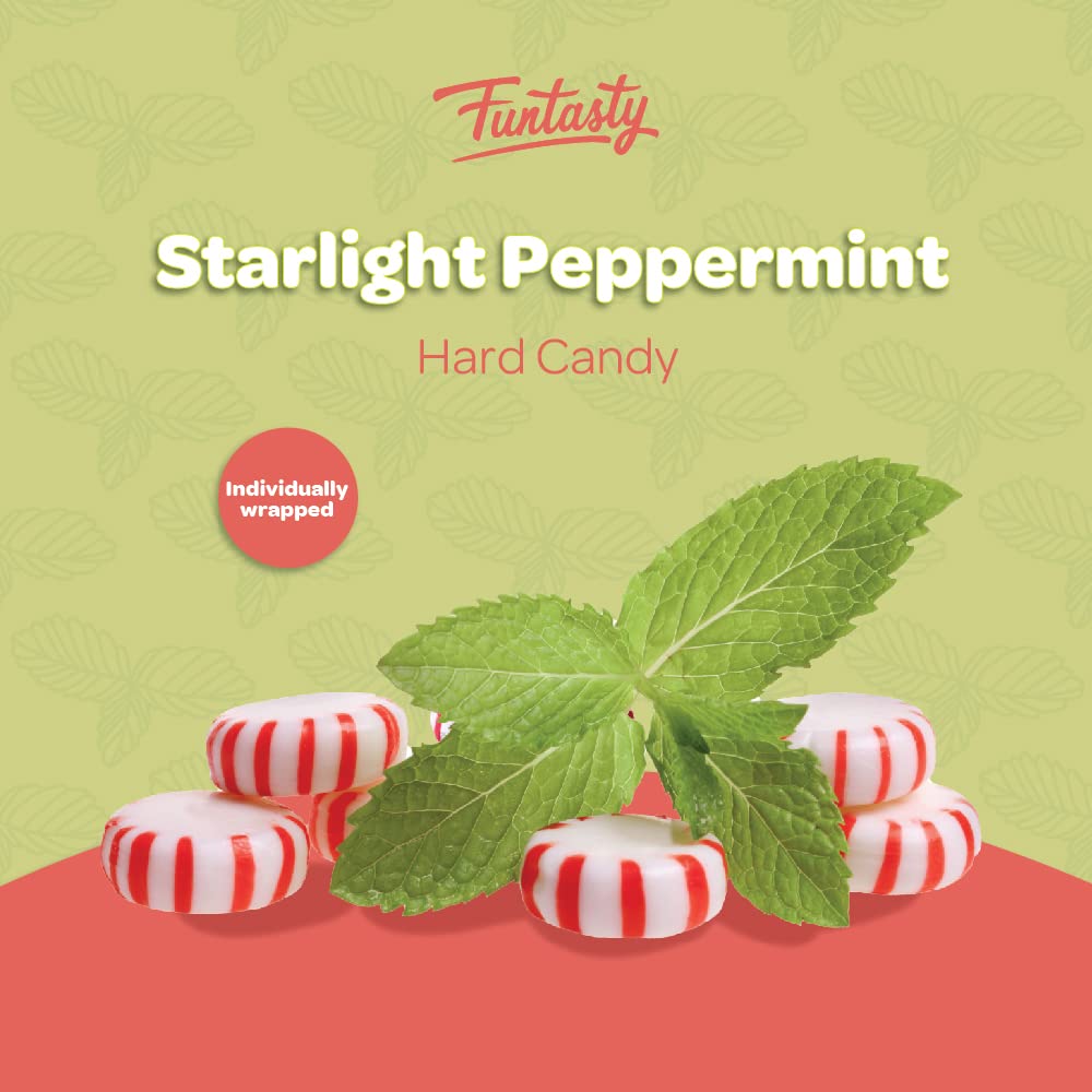 Starlight Mints - 2 Pound Bulk Pack (About 180 Count) - Peppermint Hard Candy