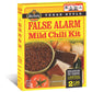 Wick Fowler'S False Alarm Mild Chili Kit, Texas Style Chili Seasoning Mix With Individual Packs Of Spices, 2.8Oz Box (Pack Of 8)