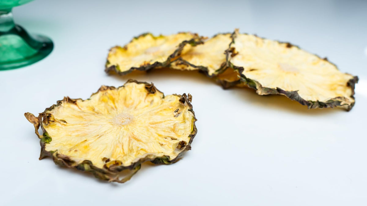 Small Batch Cocktail Garnish Co. Dehydrated Pineapple Slices for Cocktails - 14 Slices