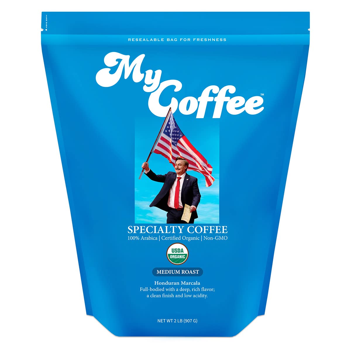 MyCoffee Organic Specialty Grade 100% Arabica Coffee - Medium Roast, 2LB Bag
