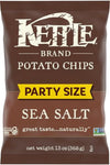 Kettle Brand Foods Sea Salt Potato Chips, 13 oz Party Size