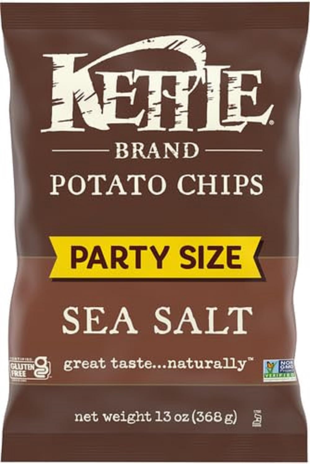 Kettle Brand Foods Sea Salt Potato Chips, 13 oz Party Size