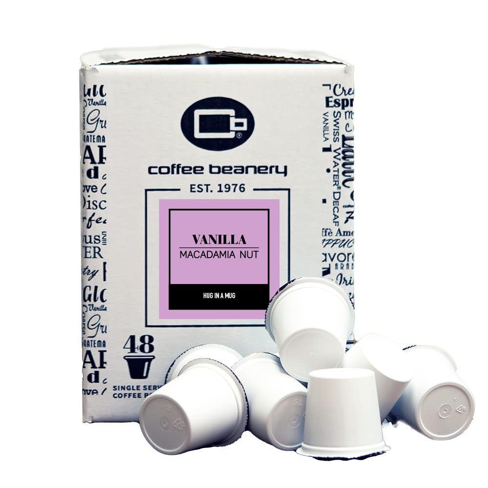 Coffee Beanery Vanilla Macadamia Nut Coffee Pods - Medium Roast, 48ct Pack