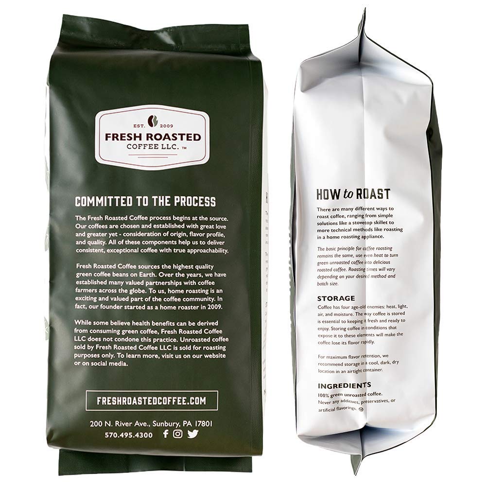 Fresh Roasted Coffee, Unroasted Organic Bali Blue Moon, Kosher, 5 Pound