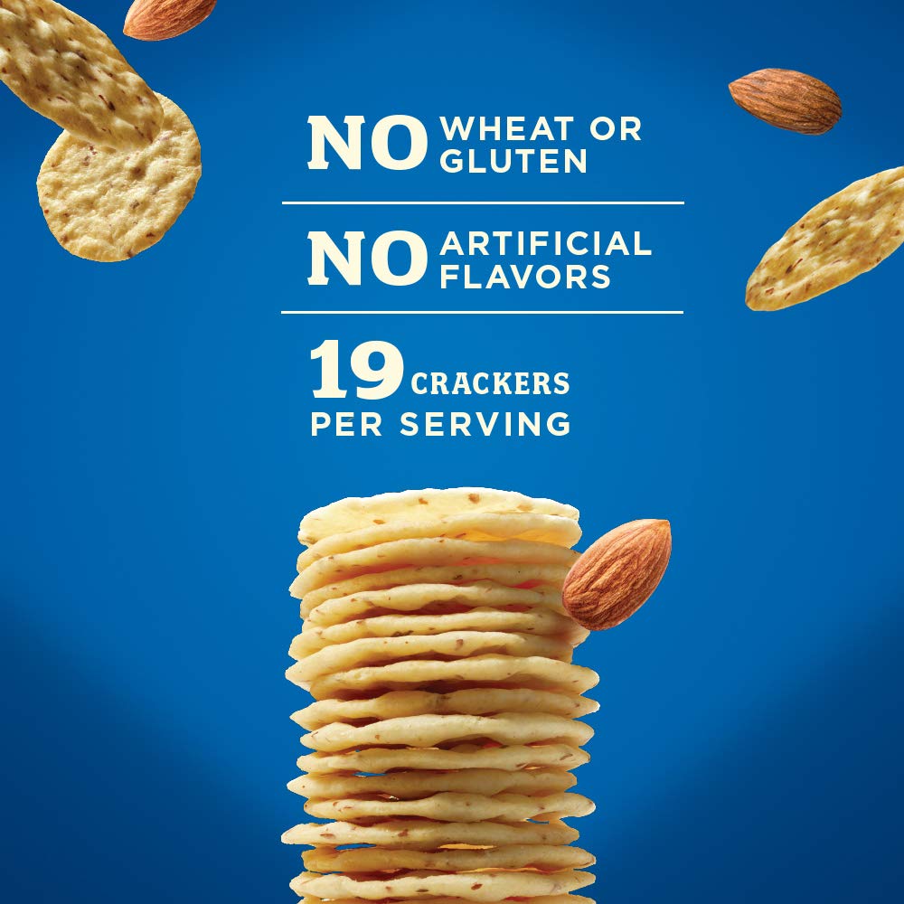 Blue Diamond Almonds Nut Thins Gluten Free Cracker Crisp Snacks, Original, 4.25 Oz Boxes (Pack of 6)