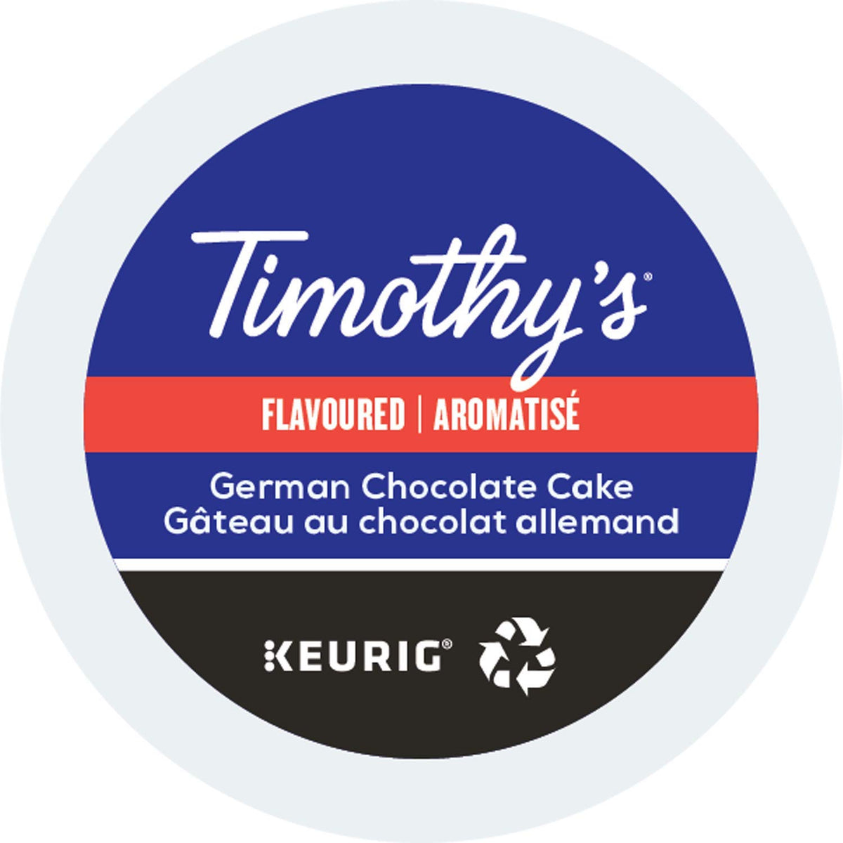 Timothys World Coffee German Chocolate Cake K-Cup Portion Pack 24-Count (Pack of 2) Model 74-01113