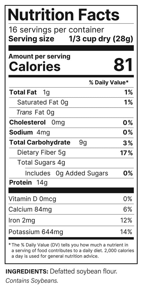 Plant Basics - Hearty Plant Protein - Unflavored Ground, 1 Lb (Pack Of 6), Non-Gmo, Gluten Free, Low Fat, Low Sodium, Vegan, Mea