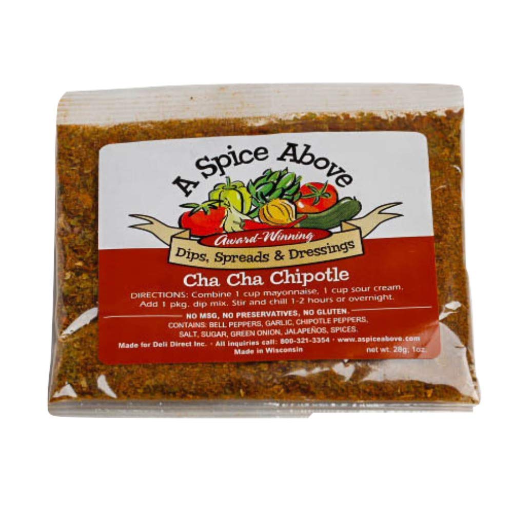 Bek Brands Spice Above 5 Pack Spicy Dips Seasonings Habanero, Jalapeño, Chipotle, Buffalo, Guacamole 1 Ounce (Pack of 5)