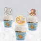 Big Dot of Happiness Cupcake Decoration Kit - 24 Cupcake Wrappers & Picks, Multicolor, Paper, 1.75 x 2.5, Model BD4052tpk
