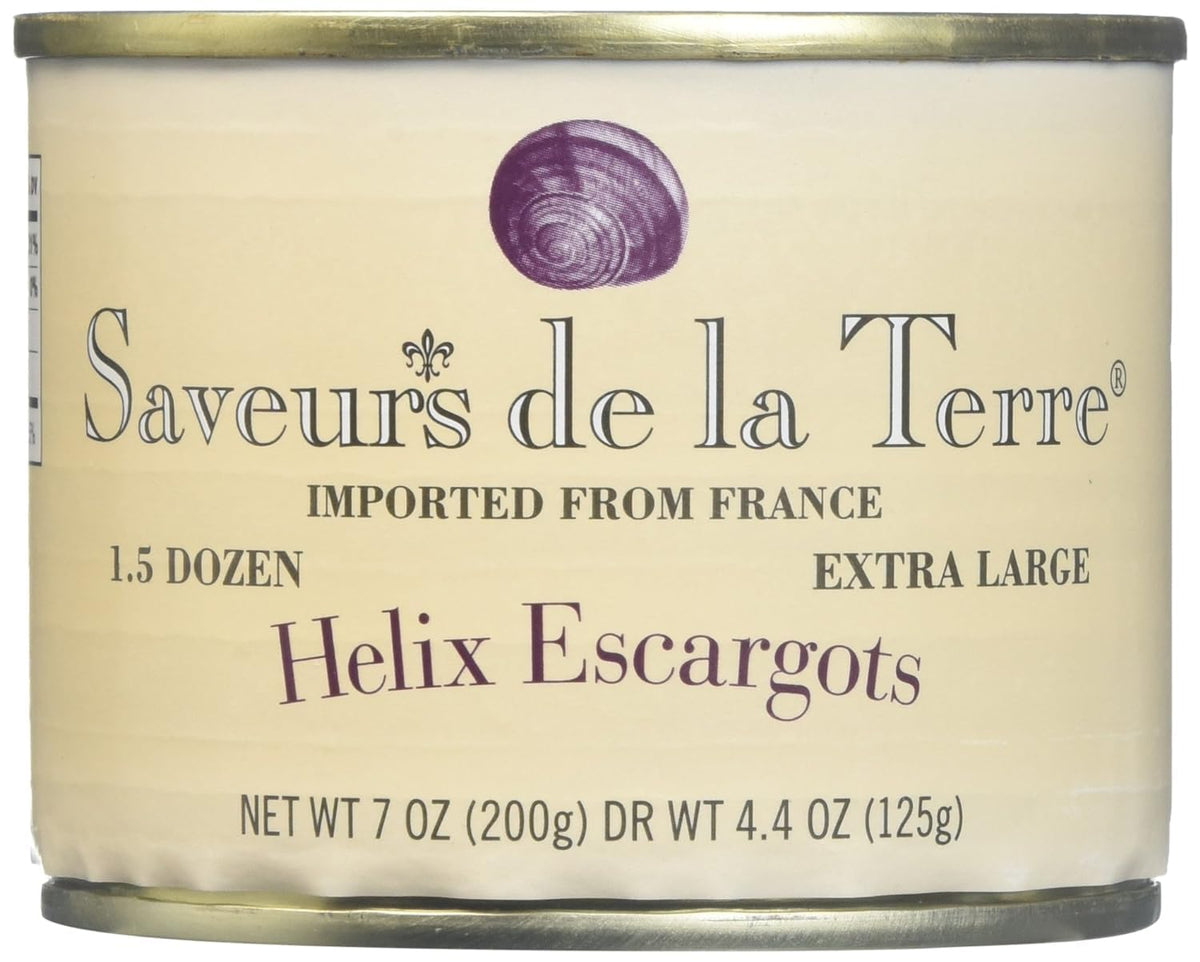 Saveurs de la Terre Helix Escargots - 7oz - 12 Pack - Imported from France - XL Size