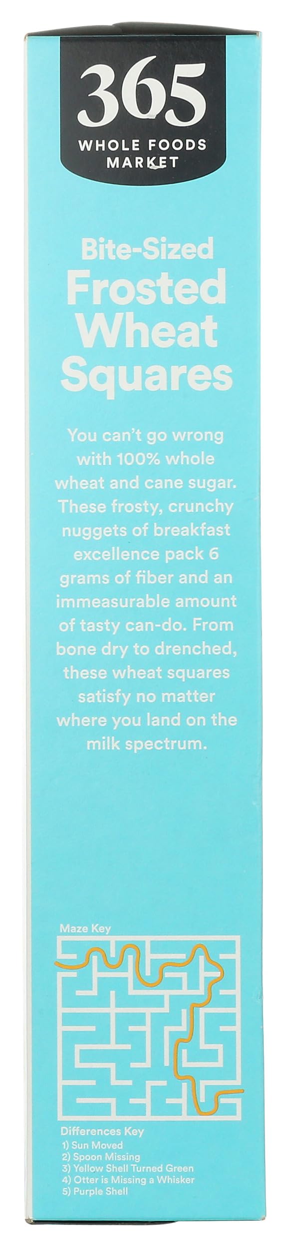 365 by Whole Foods Market Frosted Wheat Squares Cereal - 16 Ounce Pack, Nutritious Breakfast Option
