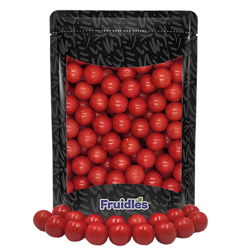 Fruidles Very Cherry Sour Filled Gum Balls, 1 Inch, 52 Count, Purple, Kosher Certified Parve